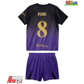 Barcelona Pedri Gonzalez #8 Segunda Equipación Niños 2026-27 Manga Corta (+ Pantalones cortos)